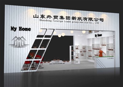 54平米展臺設計制作：二面開口/現(xiàn)代/木質結構/白色，為玩具展展商而作（免費使用）