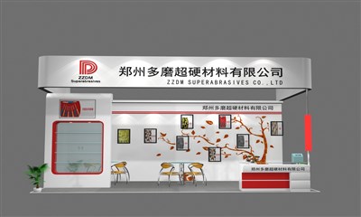 18平米展臺(tái)設(shè)計(jì)制作：三面開口/現(xiàn)代/木質(zhì)結(jié)構(gòu)/白色，為能源展展商而作（免費(fèi)使用）